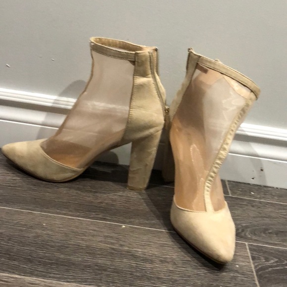 🌟2 for 35$ illusion suede nude Heel - Picture 2 of 5